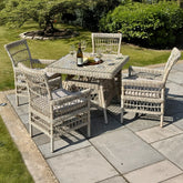 Preston 4 - Seater Outdoor Dining Table Set - Pendle Village Furniture